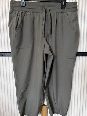 RBX Olive Drawstring Cargo Joggers